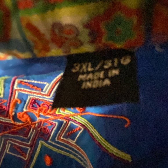 Robert Graham Dress Shirt, Men's Size 3XL/3TG - Blue Design - Picture 4 of 8